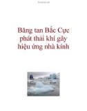 Băng tan Bắc Cực phát thải khí gây hiệu ứng nhà kính