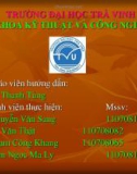 Thuyết trình: Nghiên cứu về tình hình ô nhiễm môi trường ở Việt Nam hiện nay