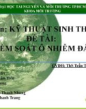 Môn Kỹ thuật Sinh Thái đề tài: Kiểm soát ô nhiễm đât