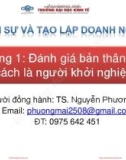 Bài giảng Khởi sự và tạo lập doanh nghiệp: Chương 1 - TS. Nguyễn Phương Mai