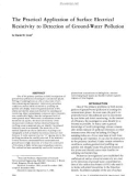 THE PRACTICAL APPLICATION OF SURFACE ELECTRICAL RESISTIVITY TO DETECTION OF GROUND-WATER POLLUTION