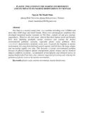 Ô nhiễm rác thải nhựa trong môi trường biển và tác động của chúng đến đa dạng sinh vật biển ở Việt Nam