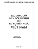 Tài nguyên nước và tác động biến đổi khí hậu ở Việt Nam: Phần 1