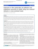 Exposures to fine particulate air pollution and respiratory outcomes in adults using two national datasets: a cross-sectional study