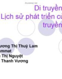 Giáo án điện tử môn sinh vật: Di truyền học Lịch sử phát triển của di truyền học