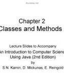 Lecture An introduction to computer science using java - Chapter 2: Classes and methods I