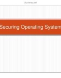 Lecture An toàn Hệ điều hành: Securing operating system - Nguyễn Hồng Sơn