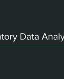 Lecture Applied data science: Exploratory data analysis