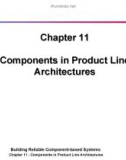 Lecture Building reliable component-based systems - Chapter 11: Components in product line architectures