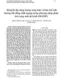 Khuếch đại năng lượng sóng mặt và hạn chế ảnh hưởng bất đồng nhất ngang trong phương pháp phân tích sóng mặt đa kênh (MASW)