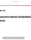 Lecture Building reliable component-based systems - Chapter 16: Component-based embedded systems