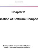 Lecture Building reliable component-based systems - Chapter 2: Specification of software components