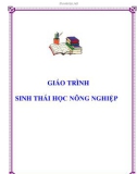 GIÁO TRÌNH: SINH THÁI HỌC NÔNG NGHIỆP