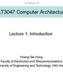 Lecture Computer architecture - Lecture 1: Introduction