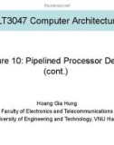 Lecture Computer architecture - Lecture 10 + 11: Pipelined processor design (cont.)