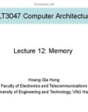 Lecture Computer architecture - Lecture 12: Memory