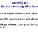 Bài giảng Phương pháp đánh giá chất lượng thực phẩm (Phần 4): Chương 3 - Hồ Phú Hà, Vũ Thu Trang