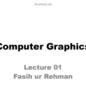 Lecture Computer graphics - Lecture 1