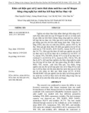 Khảo sát hiệu quả xử lý nước thải chăn nuôi heo sau bể biogas bằng công nghệ lọc sinh học kết hợp bãi lọc thực vật