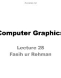 Lecture Computer graphics - Lecture 28