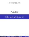 Bài giảng Xác suất thống kê và ứng dụng: Phần 14 - Phan Thanh Hồng