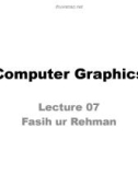 Lecture Computer graphics - Lecture 7