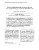 Đánh giá hệ thống sử dụng đất đai phục vụ phát triển nông nghiệp bền vững huyện Quốc Oai, thành phố Hà Nội