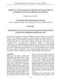 Nghiên cứu, đánh giá hiệu quả khoáng hóa thuốc diệt cỏ glyphosate bằng quá trình fenton điện hoá