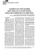 Nghiên cứu thử nghiệm khả năng xử lý nước rỉ rác bằng quá trình keo tụ điện hóa