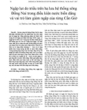 Ngập lụt do triều trên hạ lưu hệ thống sông Đồng Nai trong điều kiện nước biển dâng và vai trò làm giảm ngập của rừng Cần Giờ