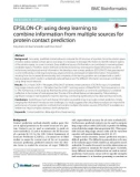 EPSILON-CP: Using deep learning to combine information from multiple sources for protein contact prediction