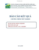 Báo cáo kết quả chương trình thử nghiệm – Chương trình NCEM-FPT, mẫu pH