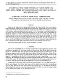 Ứng dụng công nghệ viễn thám và GIS đánh giá biến động nhiệt độ thành phố Đà Nẵng theo kịch bản biến đổi khí hậu