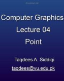 Lecture Computer graphics - Lesson 4: Point