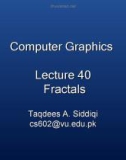 Lecture Computer graphics - Lesson 40: Fractals