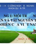 Bài giảng Địa lý kinh tế Việt Nam: Chương 1 - GV Trần Thu Hương