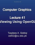 Lecture Computer graphics - Lesson 41: Viewing using OpenGL