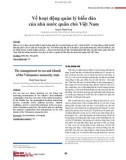 Về hoạt động quản lý biển đảo của nhà nước quân chủ Việt Nam