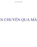 Vận chuyển các chất qua màng