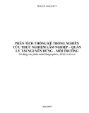 Phân tích thống kê trong nghiên cứu thực nghiệm lâm nghiệp – quản lý tài nguyên rừng – môi trường