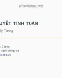 Bài giảng Lý thuyết tính toán: Bài 8 - Phạm Xuân Cường