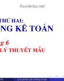 Bài giảng Lý thuyết xác suất và thống kê toán: Chương 6 - Mai Cẩm Tú