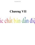 Bài giảng Cơ sở vật lý chất rắn: Chương 7 - ThS. Vũ Thị Phát Minh