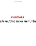 Bài giảng Tính toán khoa học: Chương 4 - TS. Vũ Văn Thiệu