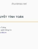 Bài giảng Lý thuyết tính toán: Bài mở đầu - Phạm Xuân Cường