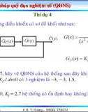 Bài giảng lý thuyết điều khiển tự động - Khảo sát tính ổn định của hệ thống part 6