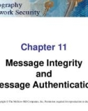 Lecture Cryptography and network security: Chapter 11