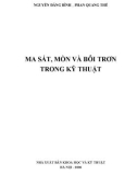 ma sát, mòn và bôi trơn trong kỹ thuật: phần 1