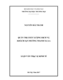 Luận văn Thạc sĩ Kinh tế: Quản trị chất lượng dịch vụ khách sạn Mường Thanh Xa La