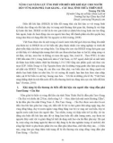 Nâng cao năng lực ứng phó với biến đổi khí hậu cho người dân vùng đầm phá Tam Giang - Cầu Hai, tỉnh Thừa Thiên Huế